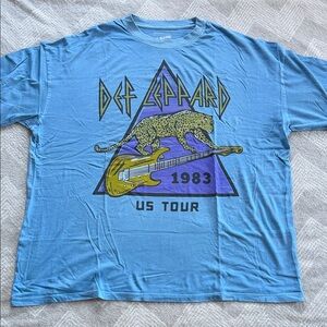 American Eagle Blue Def Leppard Graphic Tee